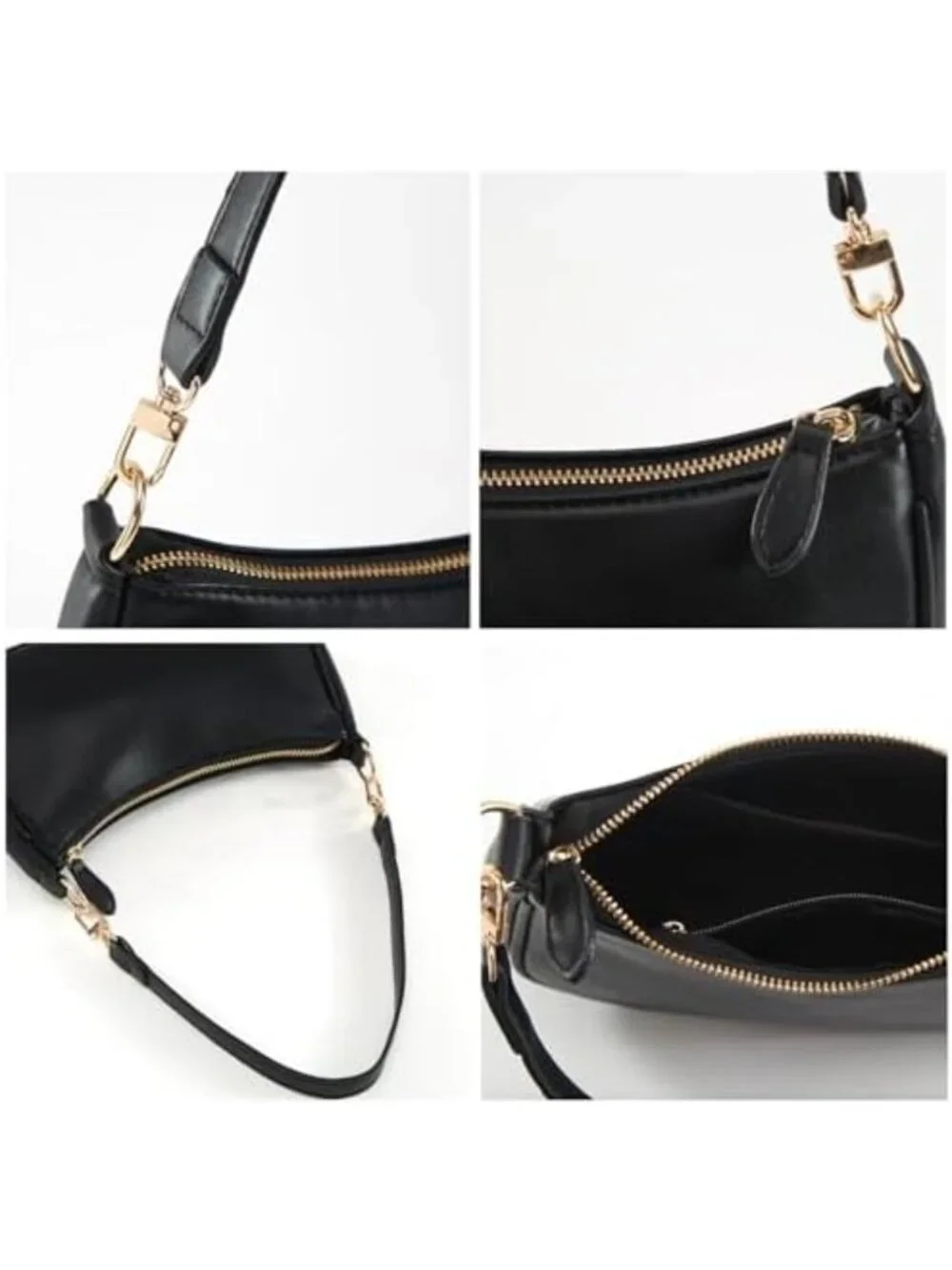 Chic Vegan Leather Crossbody Shoulder Bag | Small Hobo Clutch Purse for Women